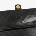 Chanel Medium Classic Single Flap Bag Black Quilted Lambskin With 24K Gold-Plated Hardware