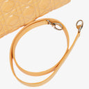 Christian Dior Medium Light Yellow Lady Dior Cannage Quilted Patent Leather Bag
