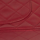 Chanel Small Classic Double Flap Bag Red Quilted Lambskin With 24K Gold-Plated Hardware