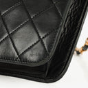 Chanel Medium Classic Single Flap Bag Black Quilted Lambskin With 24K Gold-Plated Hardware