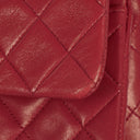 Chanel Small Classic Double Flap Bag Red Quilted Lambskin With 24K Gold-Plated Hardware