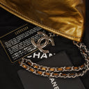 Chanel Small Bonbons Wristlet Yellow Patent Bag
