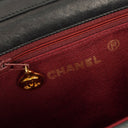 Chanel Small Half-Moon Flap Bag Black Quilted Lambskin&nbsp;