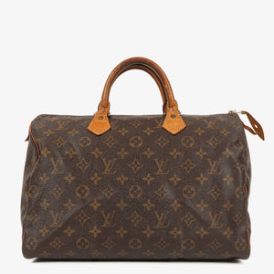 Louis Vuitton Speedy 35 Monogram Canvas Handbag