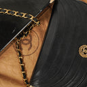 Chanel Small Half-Moon Flap Bag Black Quilted Lambskin&nbsp;