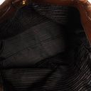 Prada Nappa Gaufre Brown Leather Tote Bag