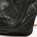 Chanel Vintage Camera Tassel Bag CC Front Pocket Black Quilted Lambskin