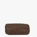 Prada Nappa Gaufre Brown Leather Tote Bag