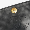 Chanel Classic Full Flap Bag Navy Quilted Lambskin 24K Gold-Plated Hardware