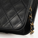 Chanel Classic Full Flap Bag Navy Quilted Lambskin 24K Gold-Plated Hardware