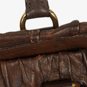 Prada Nappa Gaufre Brown Leather Tote Bag