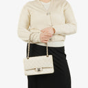 Chanel Quilted Tweed Medium Double Flap Bag