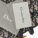 Christian Dior Small Blue Oblique Trotter Saddle Bag