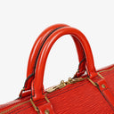 Louis Vuitton Keepall 55 Red EPI Leather Travel Bag