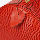 Louis Vuitton Keepall 55 Red EPI Leather Travel Bag