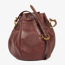 Sac en cuir bordeaux Must De Cartier