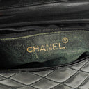 Chanel Small Black Patent Leather Full Flap Bag