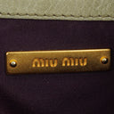 Miu Miu Mint Matelasse Leather Tote Bag