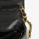Chanel Small Black Patent Leather Full Flap Bag