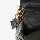 Chanel Small Black Patent Leather Full Flap Bag