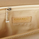 Chanel Large Boy Gold Metalic Quilted Flap Bag With Aged Gold Hardware