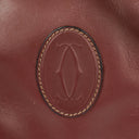 Sac en cuir bordeaux Must De Cartier