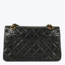 Chanel Vintage Small Classic Double Flap Bag Black Quilted Leather 24K Gold-Plated Hardware