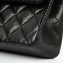 Chanel Vintage Small Classic Double Flap Bag Black Quilted Leather 24K Gold-Plated Hardware