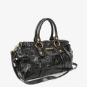Miu Miu Vitello Black Satchel Bag