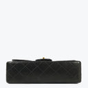 Chanel Vintage Small Classic Double Flap Bag Black Quilted Leather 24K Gold-Plated Hardware