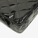 Chanel Small Black Patent Leather Full Flap Bag