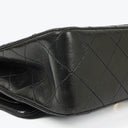Chanel Vintage Small Classic Double Flap Bag Black Quilted Leather 24K Gold-Plated Hardware