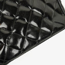 Chanel Small Black Patent Leather Full Flap Bag