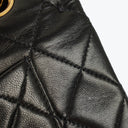 Chanel Vintage Small Classic Double Flap Bag Black Quilted Leather 24K Gold-Plated Hardware