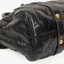 Miu Miu Vitello Black Satchel Bag
