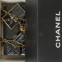 Chanel Vintage Small Classic Double Flap Bag Black Quilted Leather 24K Gold-Plated Hardware