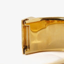 Hermes Red Equestrian Enamel and Gold Plated Loquet Bangle Quartz Watch L01.200