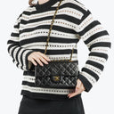 Chanel Vintage Small Classic Double Flap Bag Black Quilted Leather 24K Gold-Plated Hardware