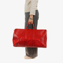 Louis Vuitton Keepall 55 Red EPI Leather Travel Bag
