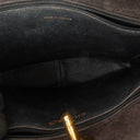 Chanel Quilted Black Patent Leather CC Shoulder Bag