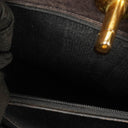 Chanel Quilted Black Patent Leather CC Shoulder Bag