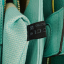 Gucci Woven Straw and Leather Bamboo Shopper Tote Bag