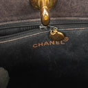 Chanel Quilted Black Patent Leather CC Shoulder Bag