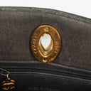 Chanel Quilted Black Patent Leather CC Shoulder Bag