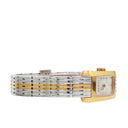 Gucci 8600L Guccissima Rectangular Two-Tone Stainless Steel Watch