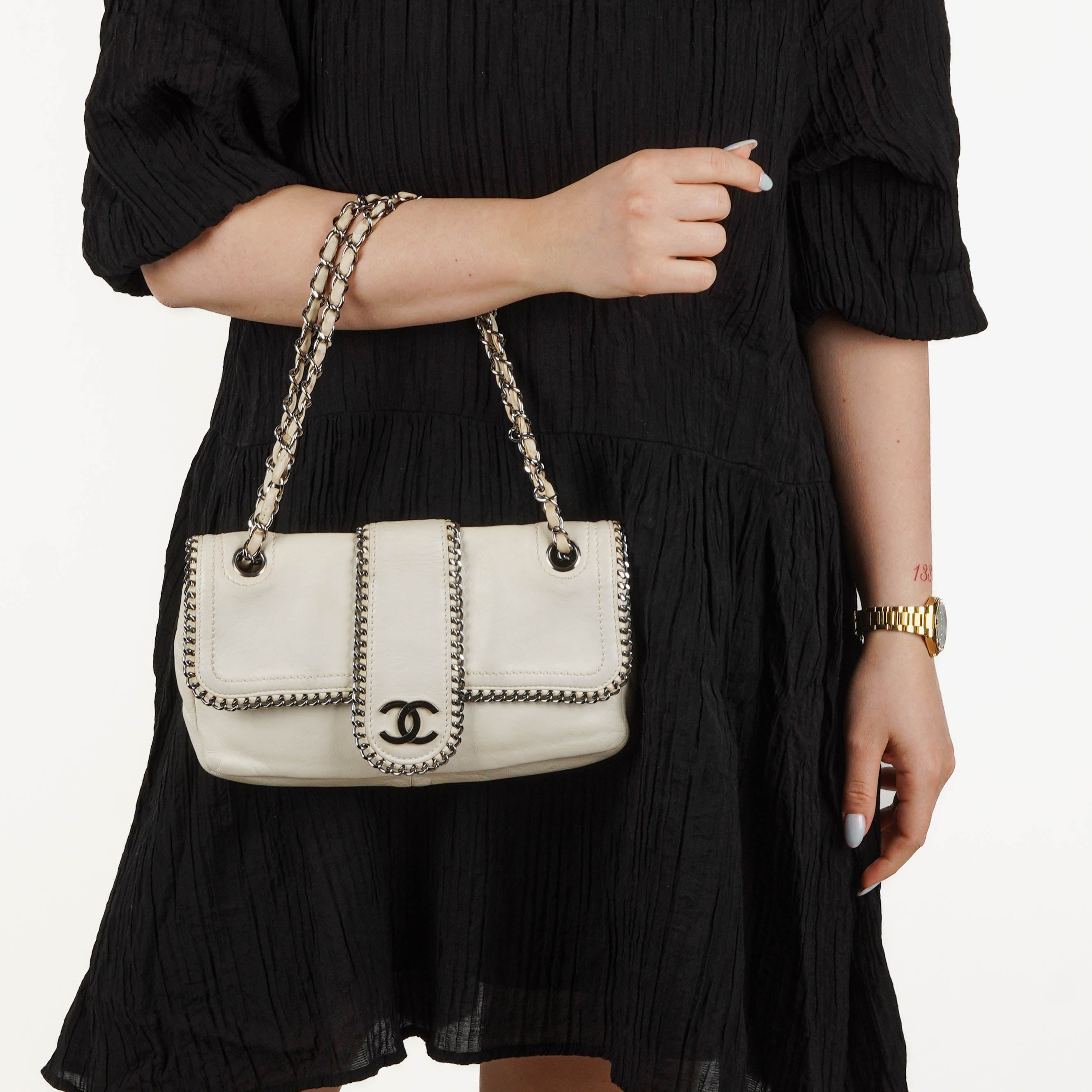 Chanel Madison Lammleder Flap Tasche