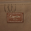 Cartier Marcello de Cartier Brown Leather Handle Bag