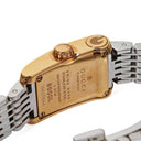 Gucci 8600L Guccissima Rectangular Two-Tone Stainless Steel Watch