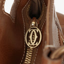 Cartier Marcello de Cartier Brown Leather Handle Bag