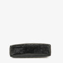 Chanel Quilted Black Patent Leather CC Shoulder Bag